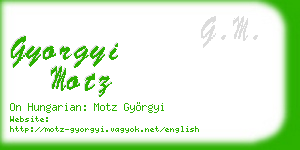 gyorgyi motz business card